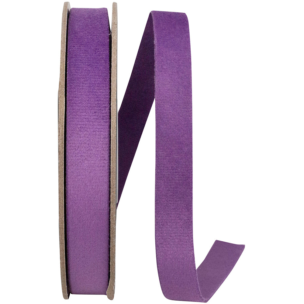 Amethyst 5 8 Inch Luxe Velvet Double Face Ribbon for Wreaths & Bows