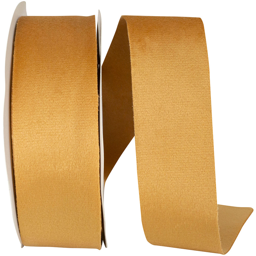Ginger 1-1 2 Inch Luxe Velvet Double Face Ribbon for Wreaths & Bows