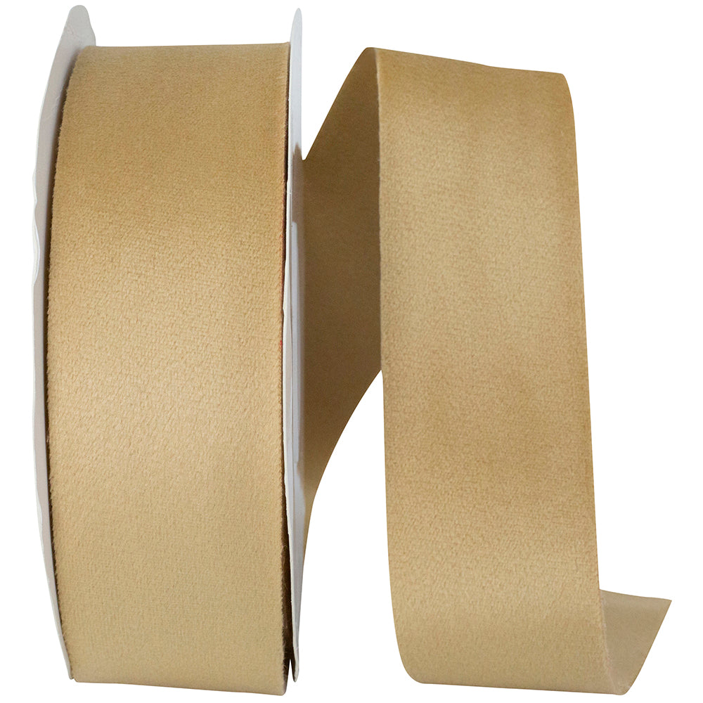 Raw 1-1 2 Inch Luxe Velvet Double Face Ribbon for Wreaths & Bows