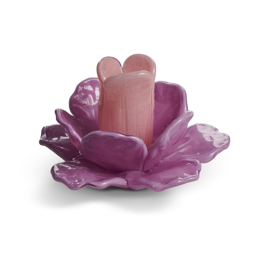 5" Lavender Petal Candle Holder