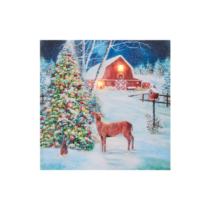 6" Country Christmas Mini Lit Print