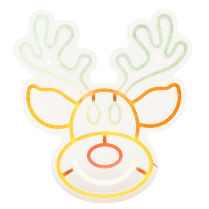 16" Neon Reindeer Sign