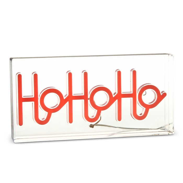 11.75" Neon HoHoHo Block