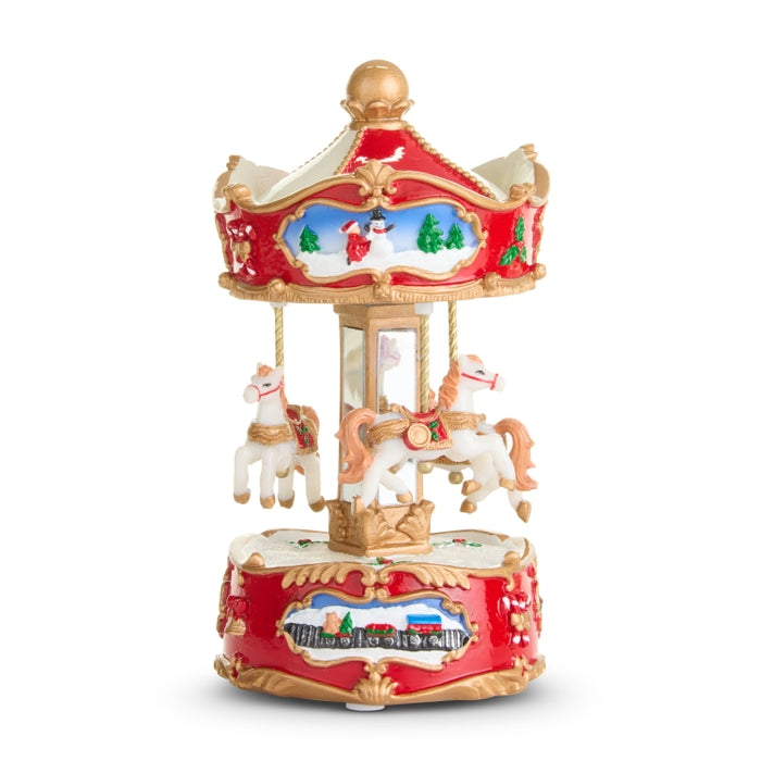 6.5" Animated Musical Carousel