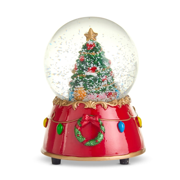 4.5" Animated Musical Tree Snow Globe