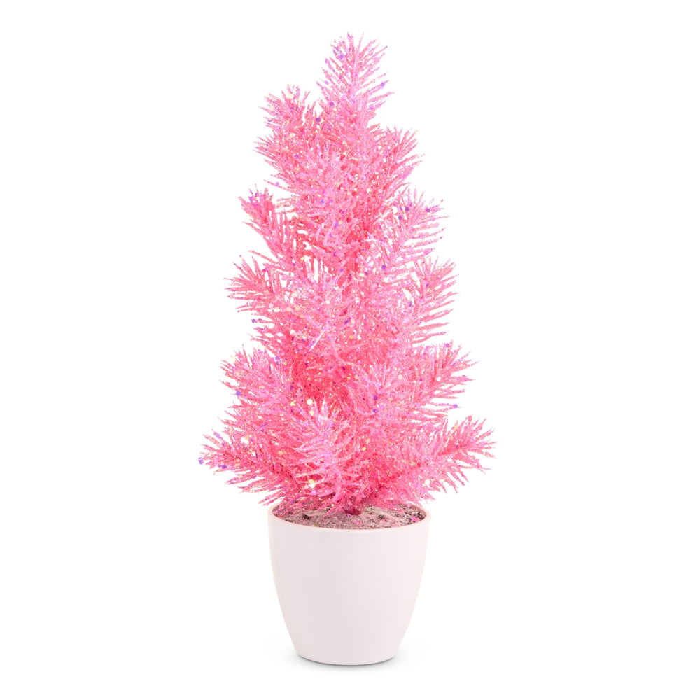 14" Pink Pine Tree