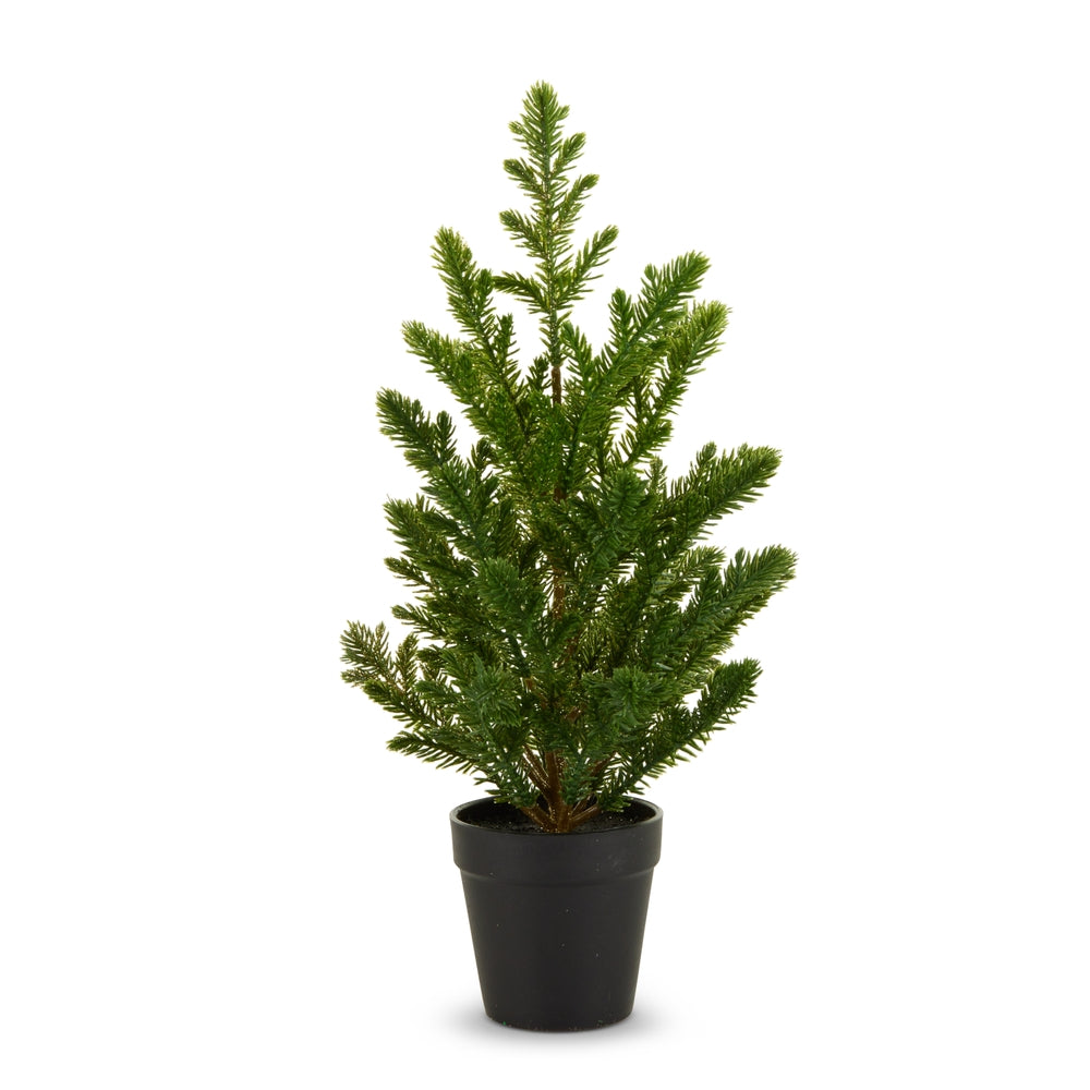 16" Gold Pine Tree