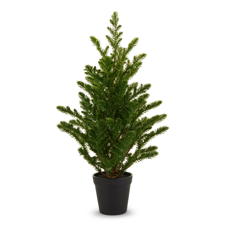 21" Gold Pine Tree