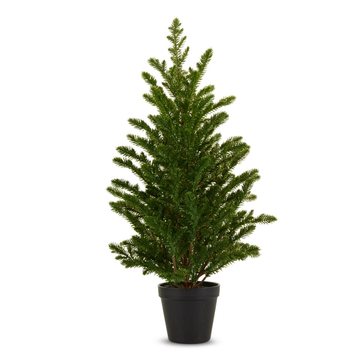 25" Gold Glittered Pine Tree