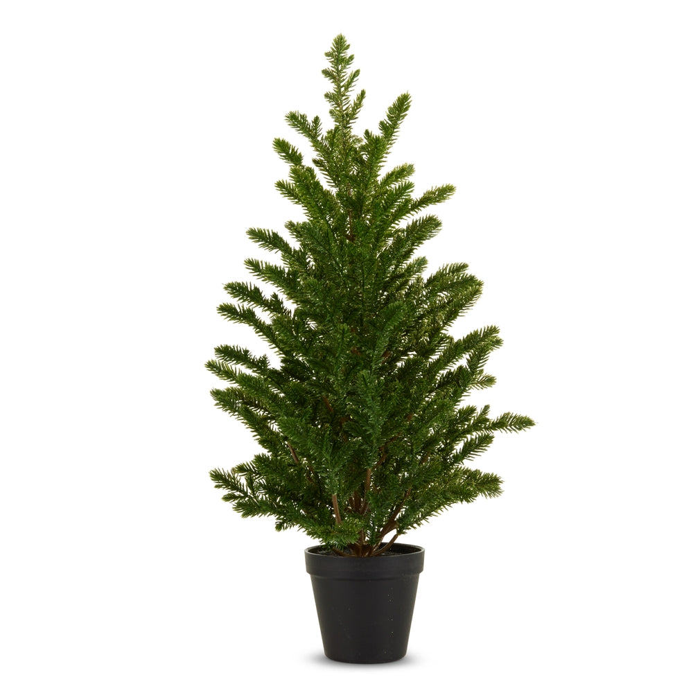 25" Gold Glittered Pine Tree