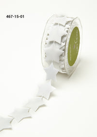 1.5 Inch Puffy Star Banner Ribbon with Sealed Edge