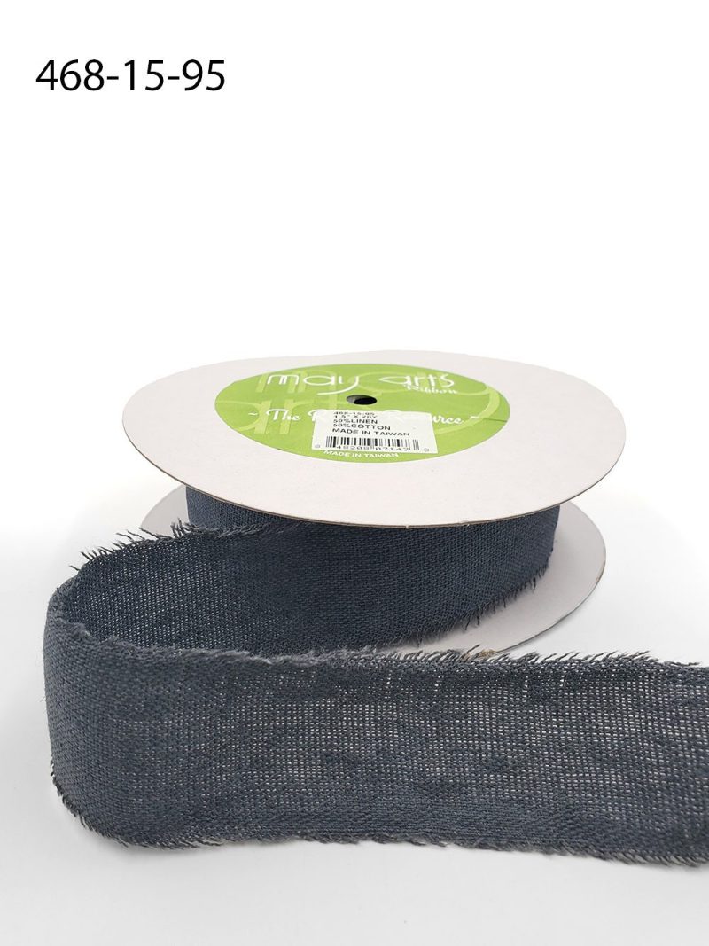 1.5 Inch Frayed Edge Cotton Ribbon – 468-15-95 ANCHOR FRAYED COTTON BLEND RIBBON