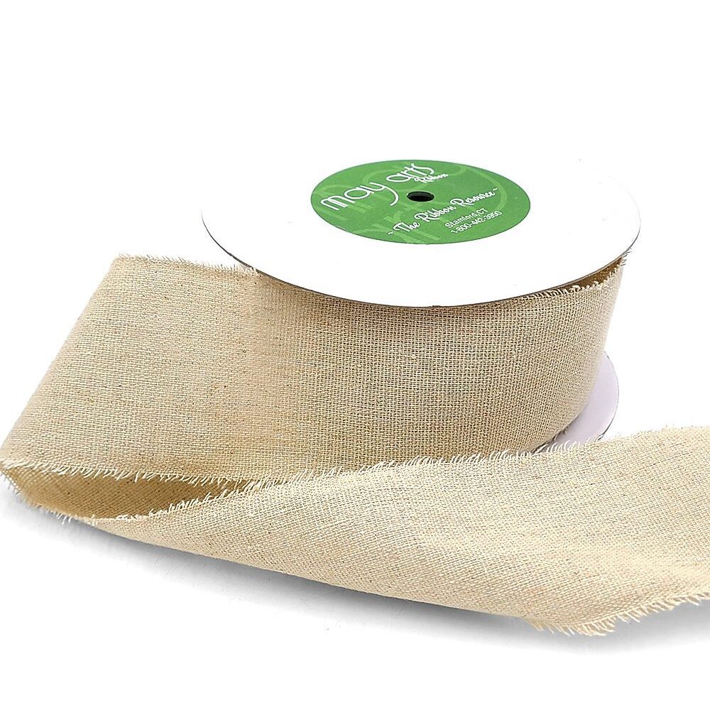 2.5 Inch Vintage Inspired Print Cotton Blend Ribbon – 468-25-02 Plain