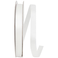 White 5 8 Inch Single Face Satin Allure Sfs Cooler Ribbon for Wreaths & Bows