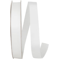 White 7 8 Inch Single Face Satin Allure Sfs Cooler Ribbon for Wreaths & Bows