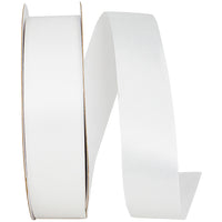 White 1-3 8 Inch Single Face Satin Allure Sfs Cooler Ribbon for Wreaths & Bows