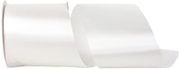 White 4 Inch Single Face Satin Allure Sfs Cooler Ribbon for Wreaths & Bows