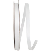 White 3 8 Inch Single Face Satin Allure Sfs Cooler Ribbon for Wreaths & Bows