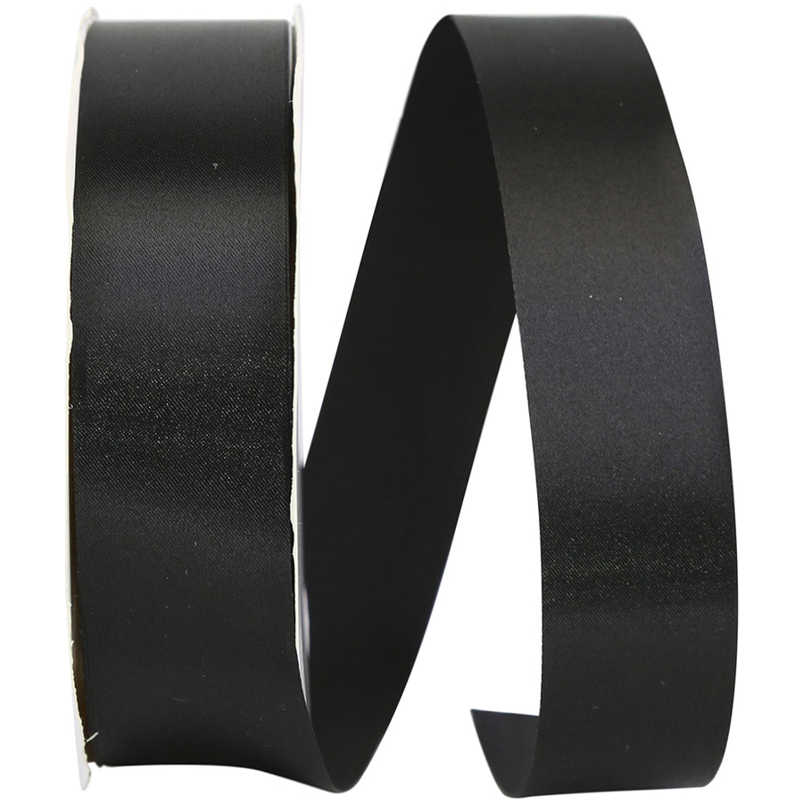 Black 1-3 8 Inch Single Face Satin Allure Sfs Cooler Ribbon for Wreaths & Bows