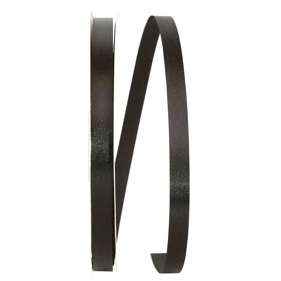 Black 3 8 Inch Single Face Satin Allure Sfs Cooler Ribbon for Wreaths & Bows