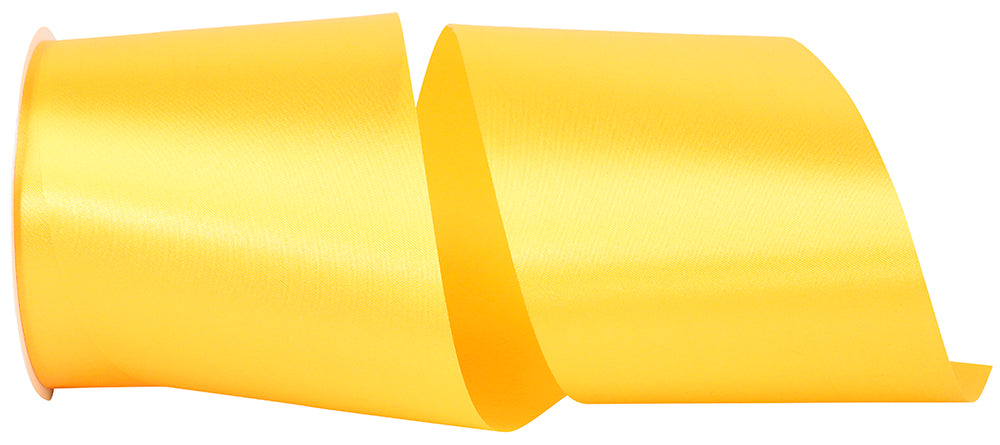 Gold 4 Inch Single Face Satin Allure Sfs Cooler Ribbon for Wreaths & Bows