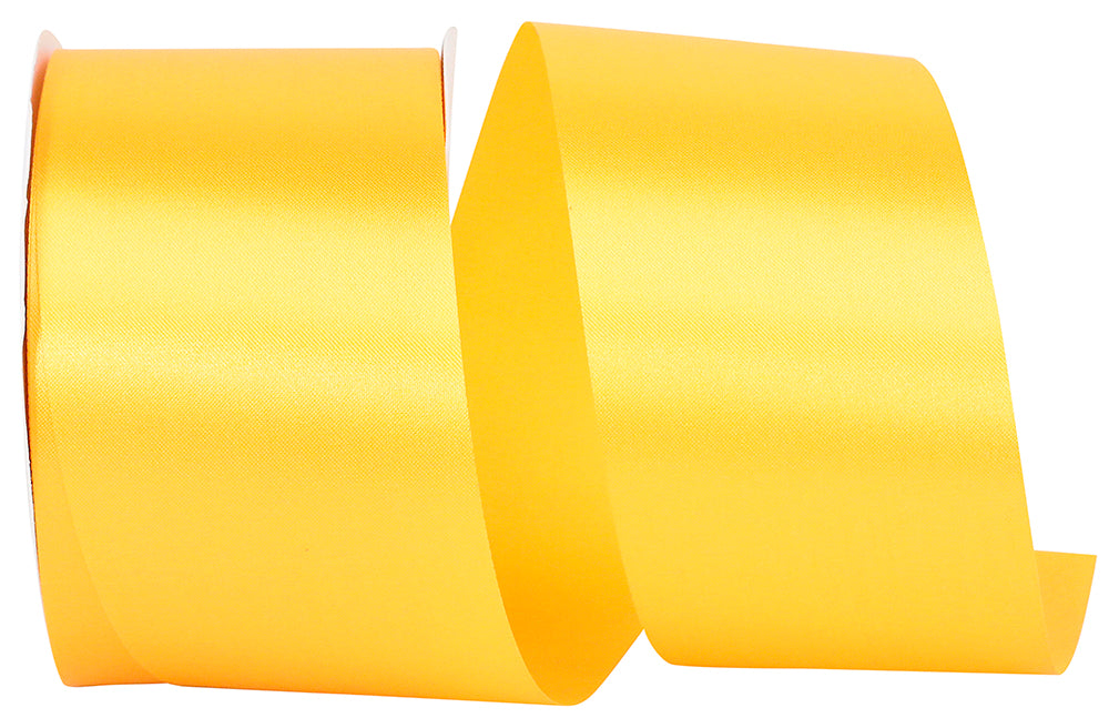 Gold 2-1 2 Inch Single Face Satin Allure Sfs Cooler Ribbon for Wreaths & Bows