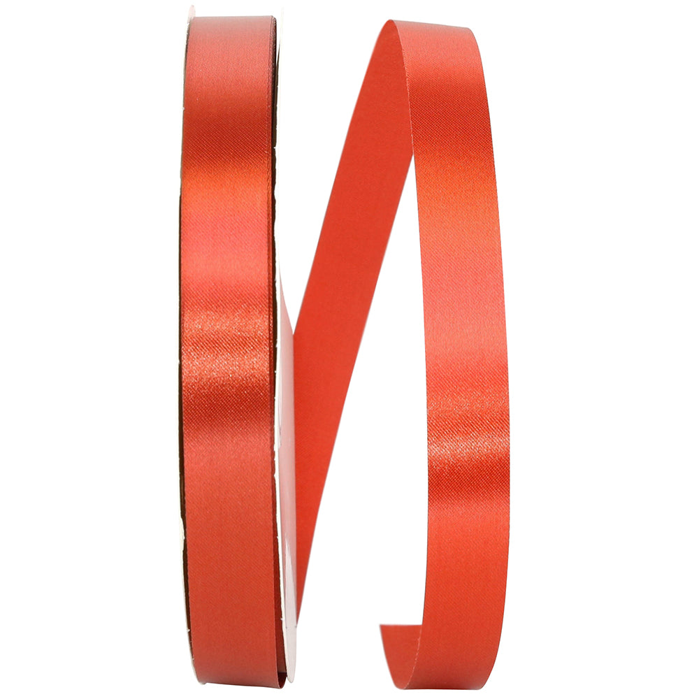 Rust 5 8 Inch Single Face Satin Allure Sfs Cooler Ribbon for Wreaths & Bows