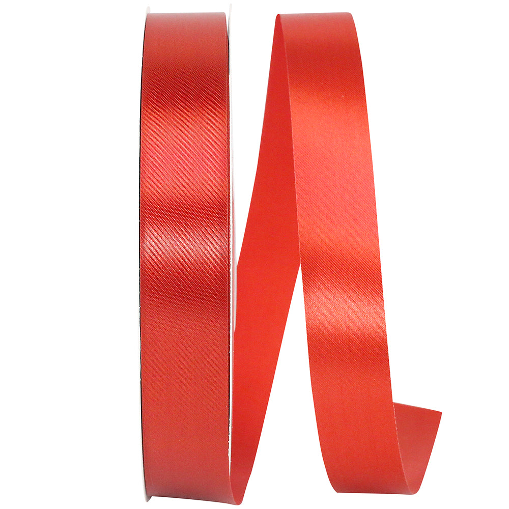 Rust 7 8 Inch Single Face Satin Allure Sfs Cooler Ribbon for Wreaths & Bows