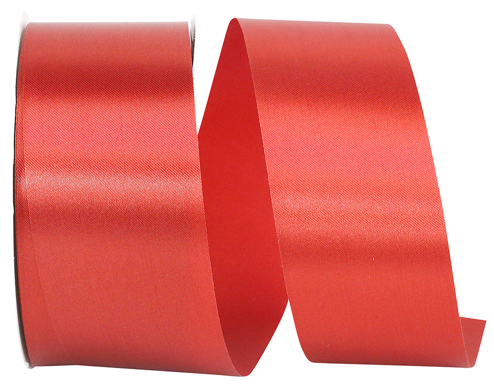 Rust 1-7 8 Inch Single Face Satin Allure Sfs Cooler Ribbon for Wreaths & Bows