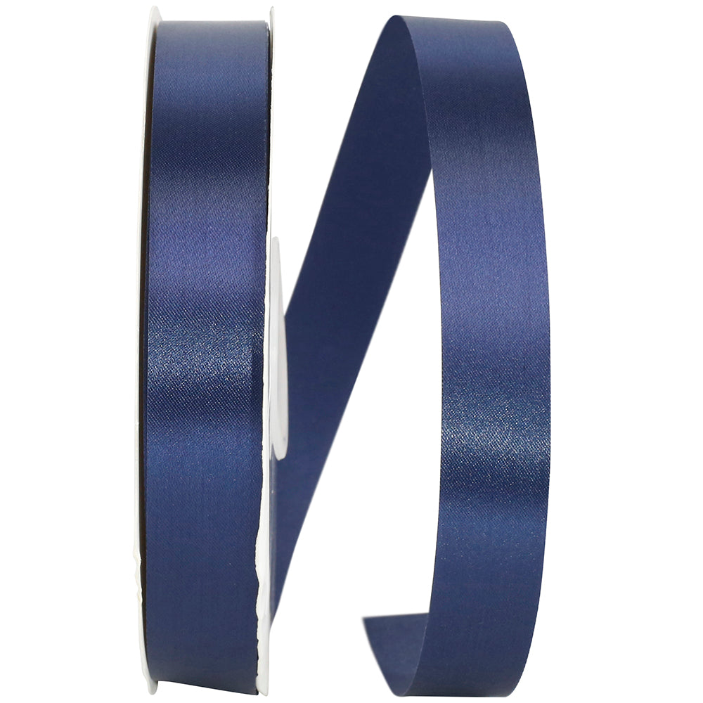 Navy 7 8 Inch Single Face Satin Allure Sfs Cooler Ribbon for Wreaths & Bows