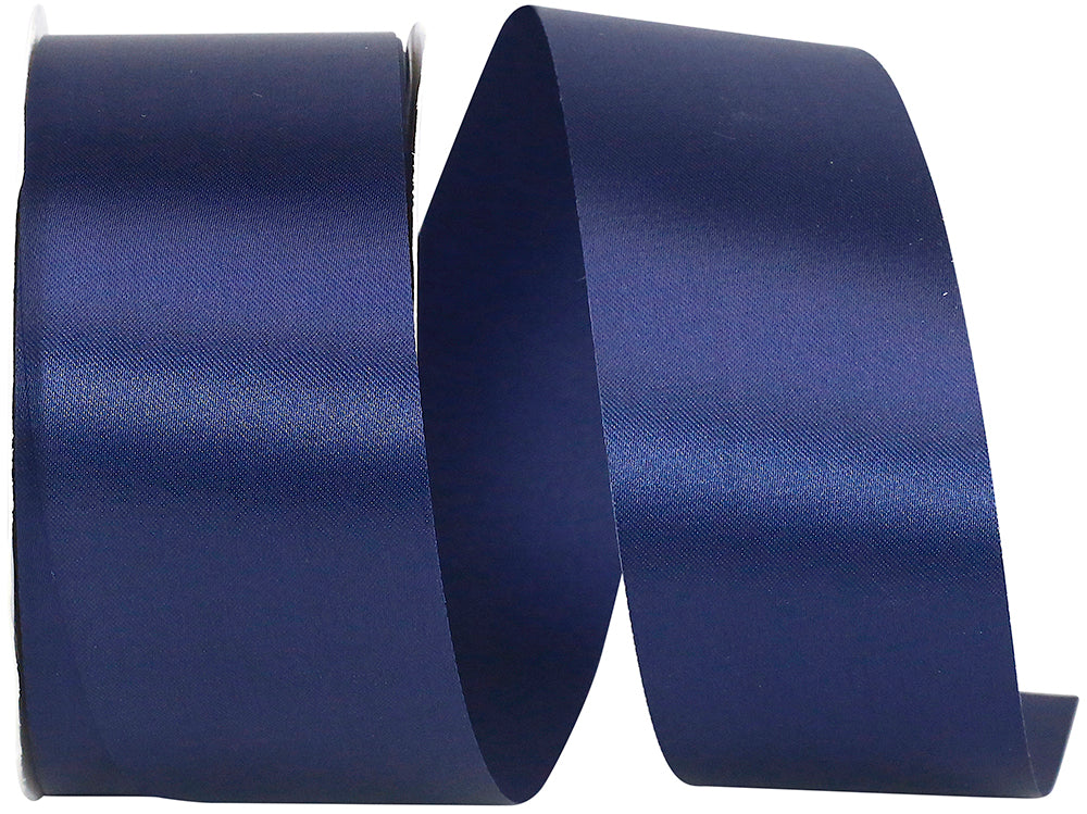 Navy 1-7 8 Inch Single Face Satin Allure Sfs Cooler Ribbon for Wreaths & Bows