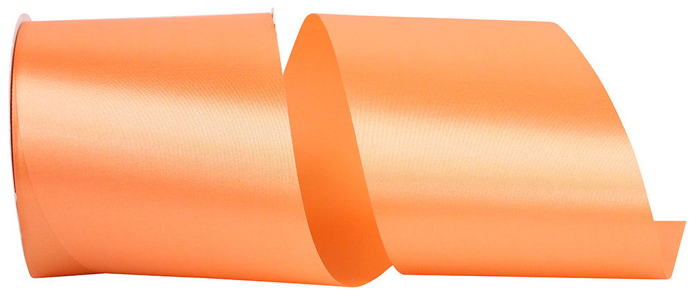 Peach 4 Inch Single Face Satin Allure Sfs Cooler Ribbon for Wreaths & Bows