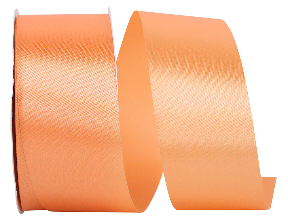Peach 1-7 8 Inch Single Face Satin Allure Sfs Cooler Ribbon for Wreaths & Bows