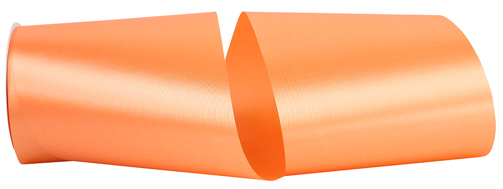 Peach 6 Inch Single Face Satin Allure Sfs Cooler Ribbon for Wreaths & Bows