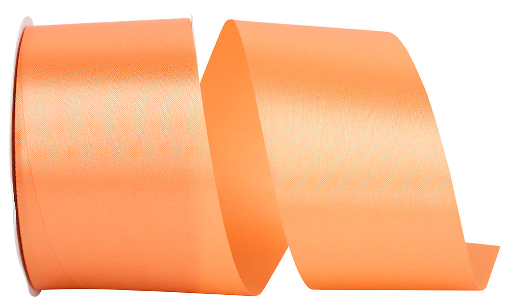 Peach 2-1 2 Inch Single Face Satin Allure Sfs Cooler Ribbon for Wreaths & Bows