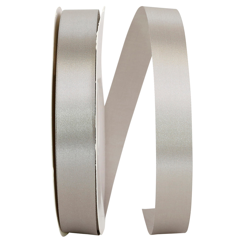 Silver 7 8 Inch Single Face Satin Allure Sfs Cooler Ribbon for Wreaths & Bows