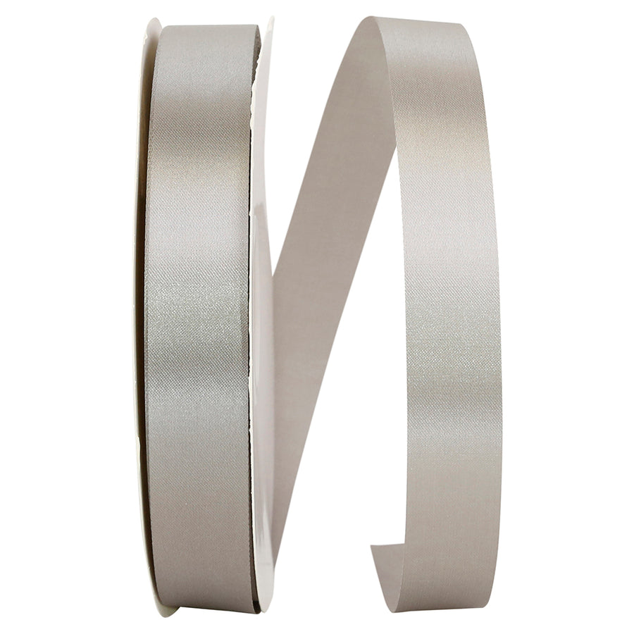 Silver 7 8 Inch Single Face Satin Allure Sfs Cooler Ribbon for Wreaths & Bows