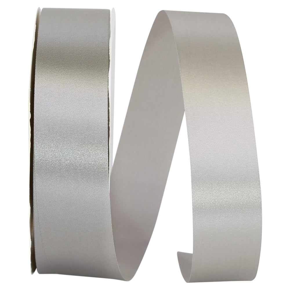 Silver 1-3 8 Inch Single Face Satin Allure Sfs Cooler Ribbon for Wreaths & Bows