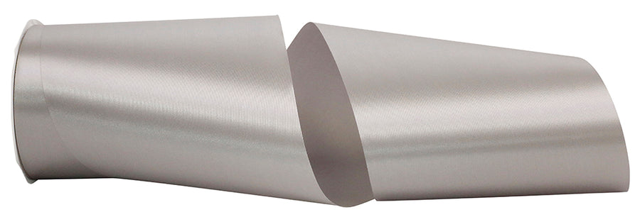 Silver 6 Inch Single Face Satin Allure Sfs Cooler Ribbon for Wreaths & Bows