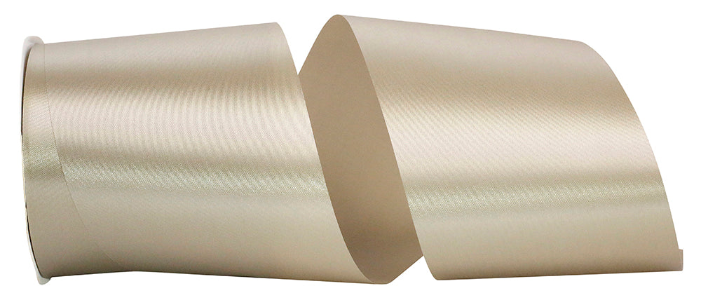 Platinum 4 Inch Single Face Satin Allure Sfs Cooler Ribbon for Wreaths & Bows