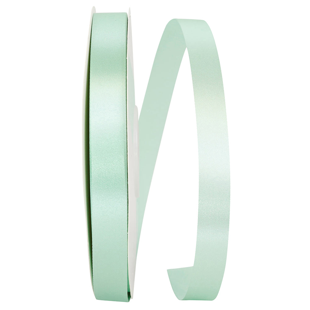 Aqua Satin Allure 5/8 Inch Ribbon for Wreaths and Bows