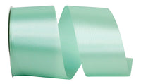 Aqua Satin 2-1/2 Inch Single Face Ribbon for Wreaths