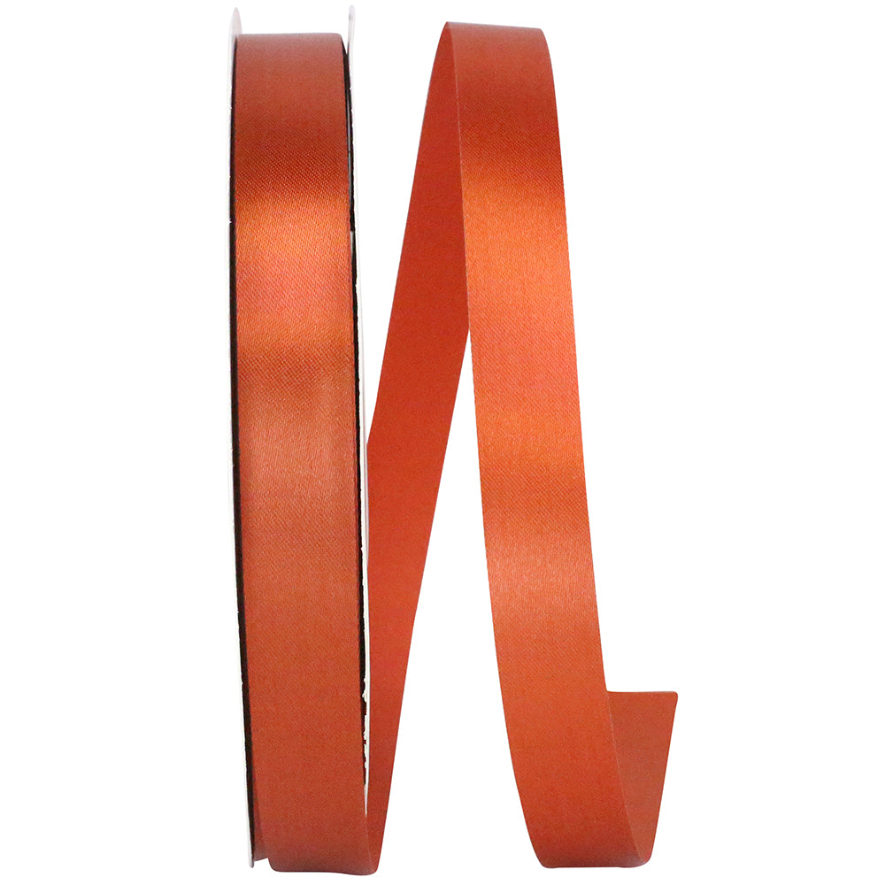 Copper 5 8 Inch Single Face Satin Allure Sfs Cooler Ribbon for Wreaths & Bows