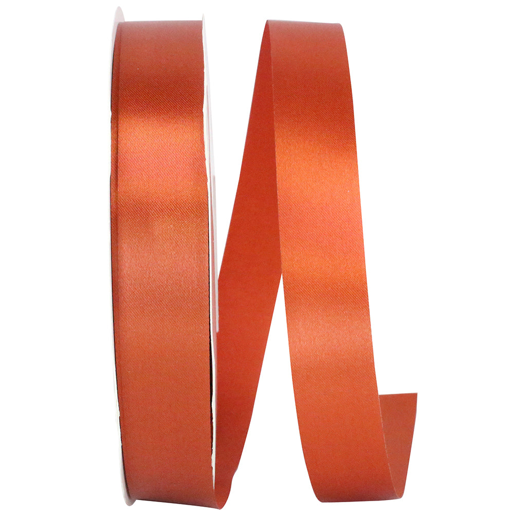 Copper 7 8 Inch Single Face Satin Allure Sfs Cooler Ribbon for Wreaths & Bows