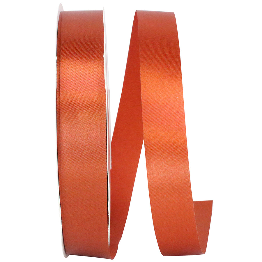 Copper 7 8 Inch Single Face Satin Allure Sfs Cooler Ribbon for Wreaths & Bows