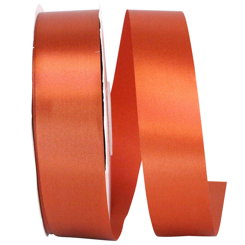 Copper 1-3 8 Inch Single Face Satin Allure Sfs Cooler Ribbon for Wreaths & Bows