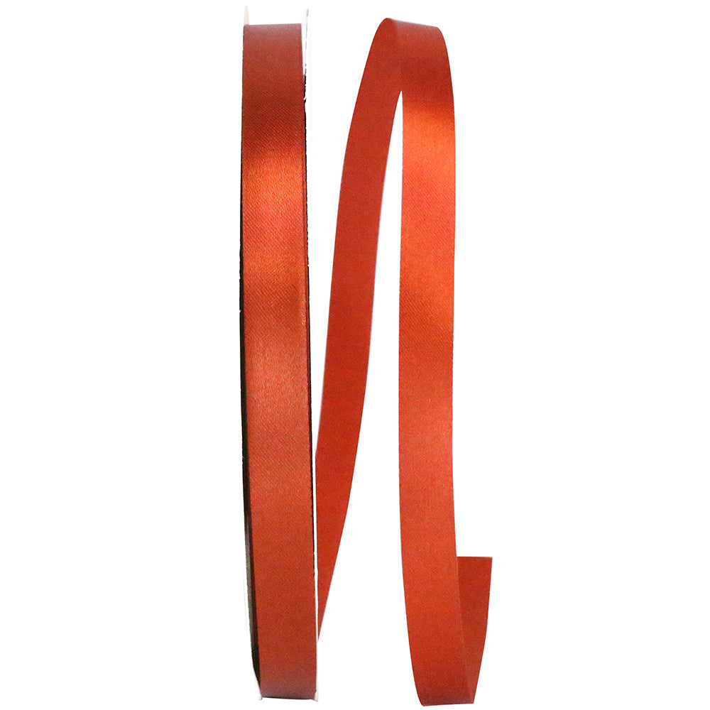 Copper 3 8 Inch Single Face Satin Allure Sfs Cooler Ribbon for Wreaths & Bows