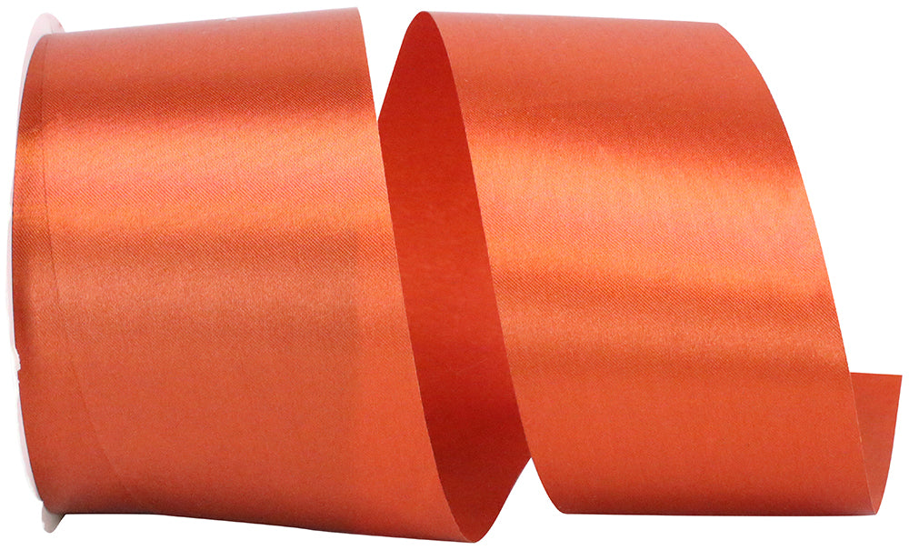 Copper 2-1 2 Inch Single Face Satin Allure Sfs Cooler Ribbon for Wreaths & Bows