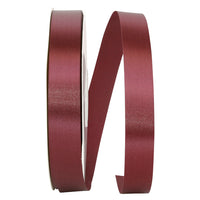 Burgundy 7/8 Inch Satin Ribbon for Wreaths and Bows