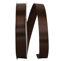 Brown 7 8 Inch Single Face Satin Allure Sfs Cooler Ribbon for Wreaths & Bows